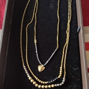 Silpada Gold and Silver Multi-Layer Necklace